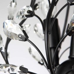 Designer Touch Decorative Black Retro Chandelier Crystal Ceiling Light