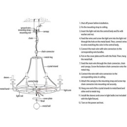 Designer Touch Decorative Vintage Crystal Pendant Lighting Black Iron Candle Chandelier