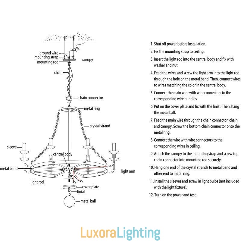 Designer Touch Decorative Vintage Crystal Pendant Lighting Black Iron Candle Chandelier