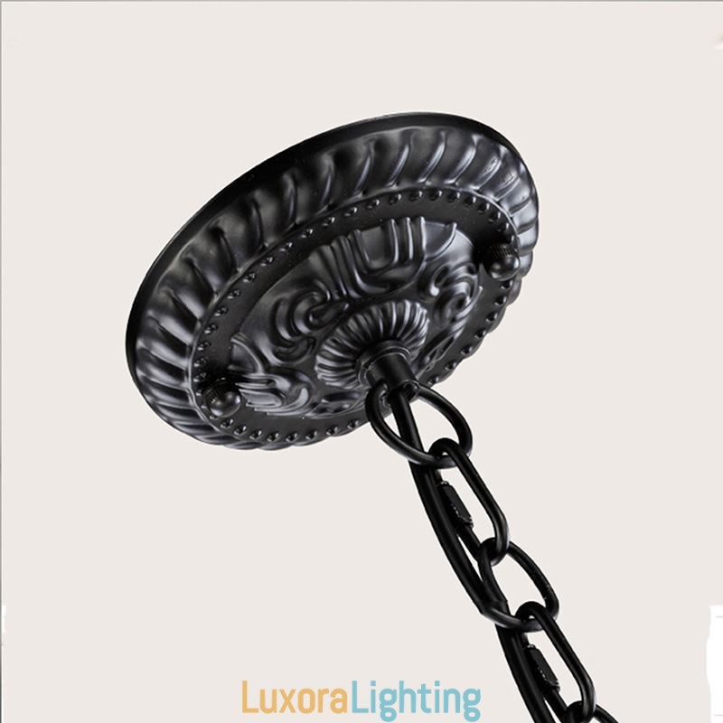 Designer Touch Decorative Rustic Wrought Iron Chandelier 5 Lights