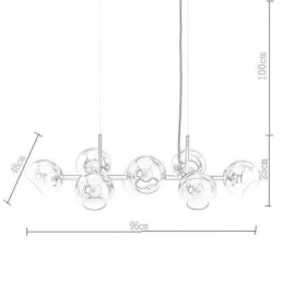 Designer Touch Decorative Contemporary Magic Bean Pendant Lamp Simple 8 Lights