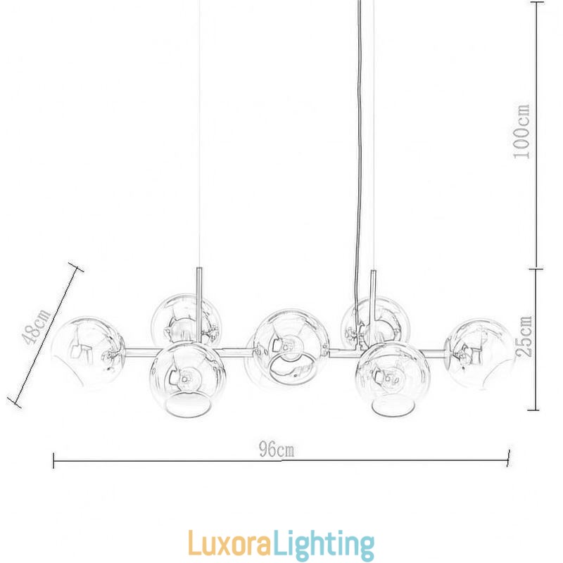 Designer Touch Decorative Contemporary Magic Bean Pendant Lamp Simple 8 Lights