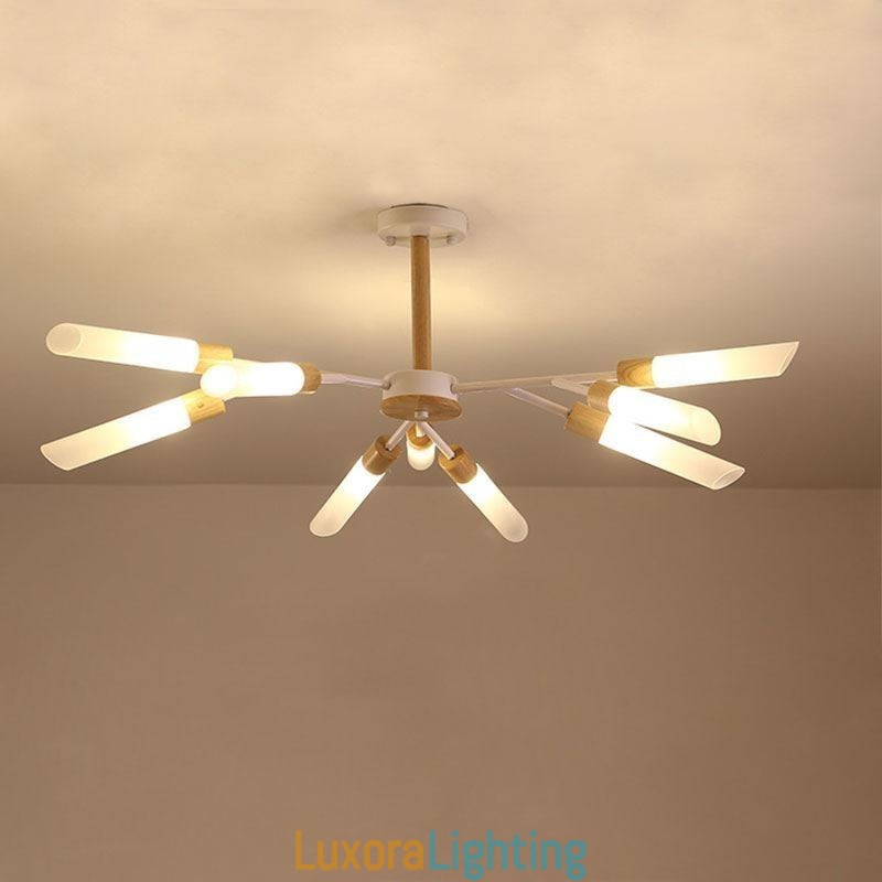 Designer Touch Decorative Nordic Pendant Light Modern Solid Wood Lighting