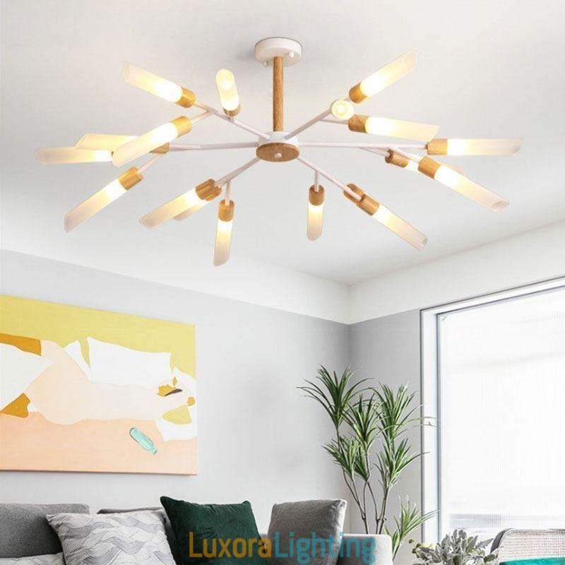 Designer Touch Decorative Nordic Pendant Light Modern Solid Wood Lighting