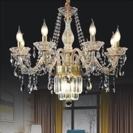 Designer Touch Decorative Large Crystal Chandelier European Classic Pendant Light
