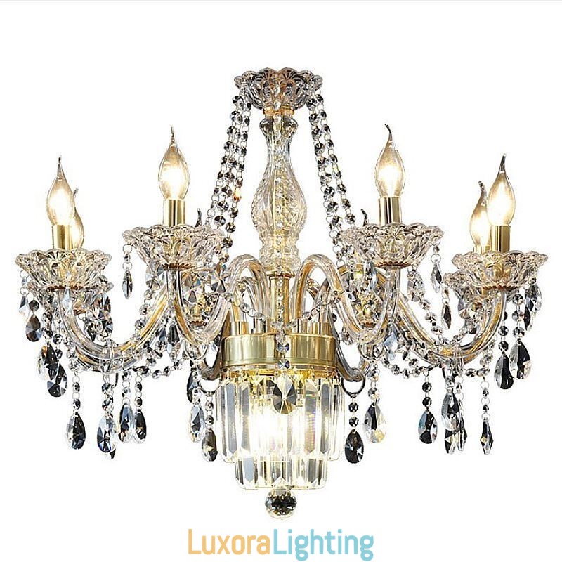 Designer Touch Decorative Large Crystal Chandelier European Classic Pendant Light