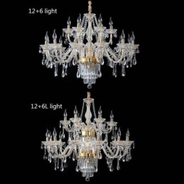 Designer Touch Decorative Large Crystal Chandelier European Classic Pendant Light