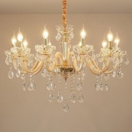 Designer Touch Decorative Elegant Crystal Chandelier European Style Glass Pendant Light