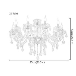 Designer Touch Decorative Elegant Crystal Chandelier European Style Glass Pendant Light