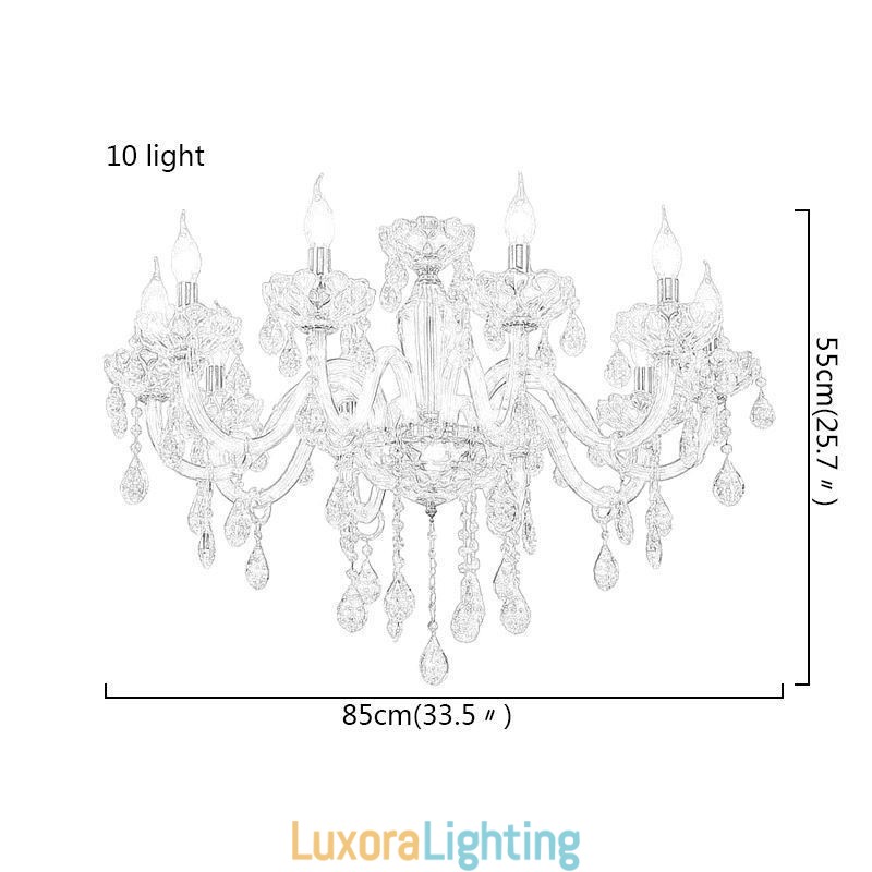 Designer Touch Decorative Elegant Crystal Chandelier European Style Glass Pendant Light