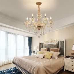 Designer Touch Decorative Elegant Crystal Chandelier European Style Glass Pendant Light