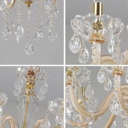 Designer Touch Decorative Elegant Crystal Chandelier European Style Glass Pendant Light