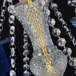 Designer Touch Decorative European Crystal Chandelier Luxury Pendant Light Blue Pendant