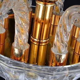 Designer Touch Decorative European Crystal Chandelier Luxury Pendant Light Blue Pendant