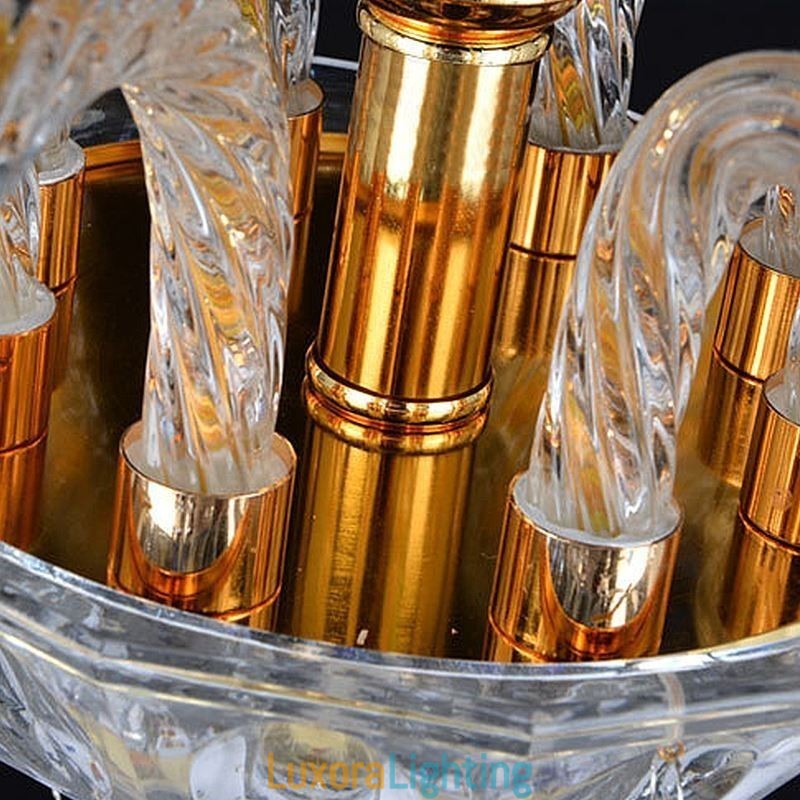 Designer Touch Decorative European Crystal Chandelier Luxury Pendant Light Blue Pendant