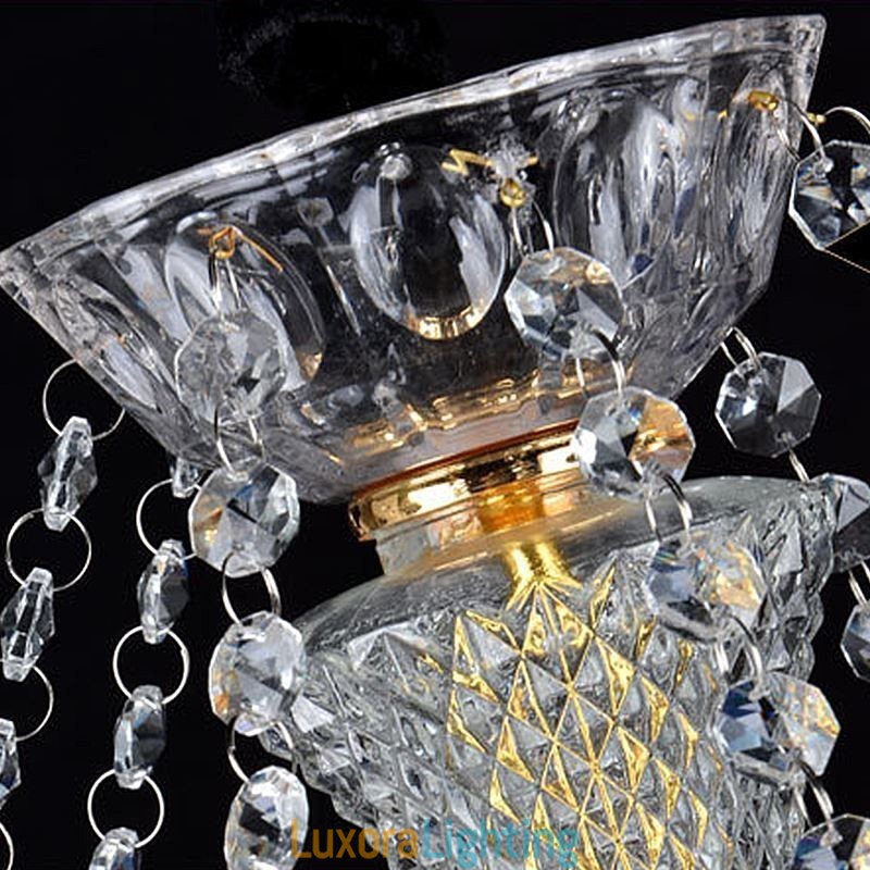 Designer Touch Decorative European Crystal Chandelier Luxury Pendant Light Blue Pendant
