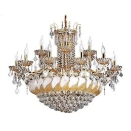 Designer Touch Decorative Large Luxury Crystal Chandelier European Gold Ceiling Light