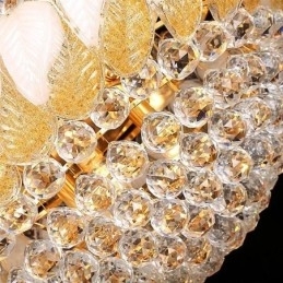 Designer Touch Decorative Large Luxury Crystal Chandelier European Gold Ceiling Light