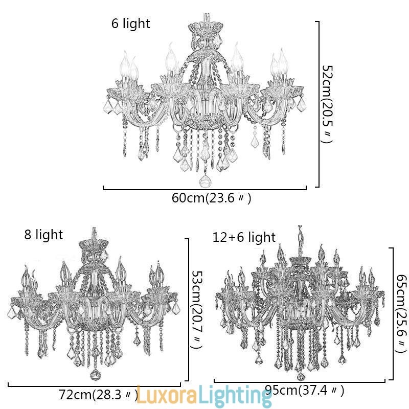 Designer Touch Decorative European Style Crystal Green Chandelier Candle Pendant Light