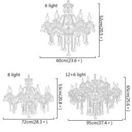 Designer Touch Decorative Elegant Purple Crystal Ceiling Light European Chandelier