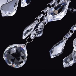 Designer Touch Decorative Elegant Purple Crystal Ceiling Light European Chandelier