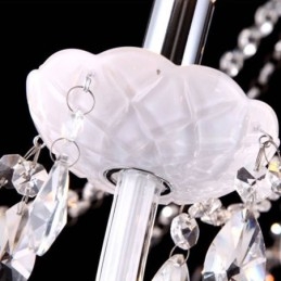 Designer Touch Decorative European Crystal Chandelier Unique White Jade Pendant Light