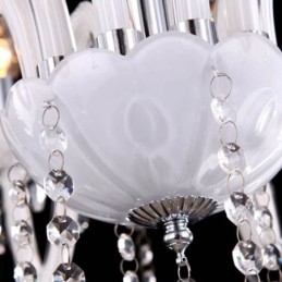 Designer Touch Decorative European Crystal Chandelier Unique White Jade Pendant Light