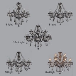 Designer Touch Decorative Elegant Crystal Chandelier European Style Glass Pendant Light