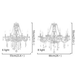 Designer Touch Decorative Elegant Crystal Chandelier European Style Glass Pendant Light