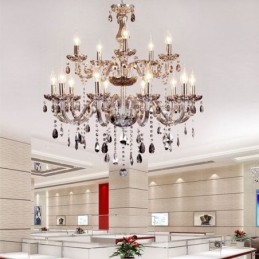 Designer Touch Decorative Large European Crystal Chandelier Elegant Pendant Light