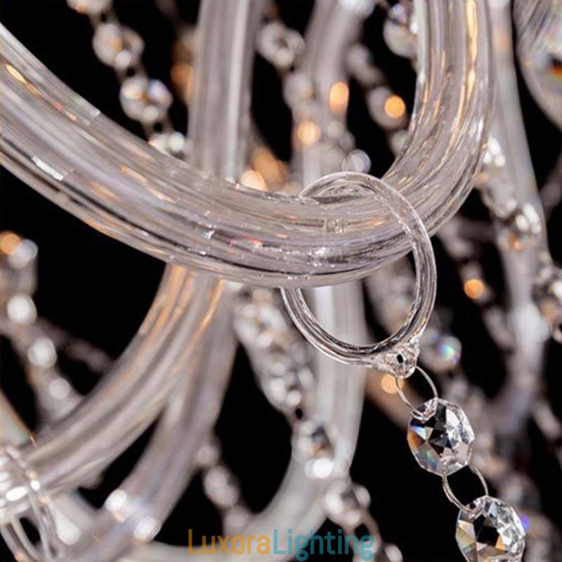 Designer Touch Decorative European Crystal Chandelier Transparent Pendant Light