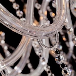 Designer Touch Decorative Large European Crystal Chandelier Transparent Ceiling Light