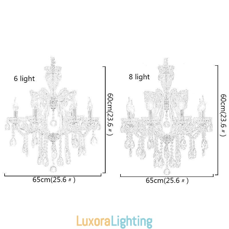 Designer Touch Decorative Elegant Crystal Chandelier European Pendant Light