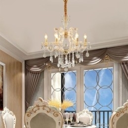 Designer Touch Decorative Elegant Crystal Chandelier European Pendant Light