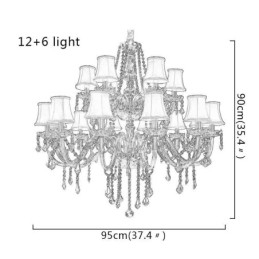 Designer Touch Decorative Luxury Crystal Chandelier European Ceiling Light
