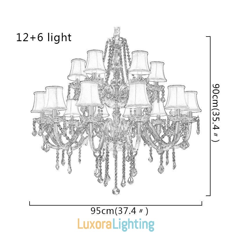 Designer Touch Decorative Luxury Crystal Chandelier European Ceiling Light
