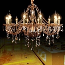 Designer Touch Decorative Large Crystal Chandelier Luxury European Pendant Light