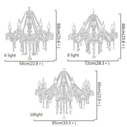 Designer Touch Decorative Large Crystal Chandelier Luxury European Pendant Light