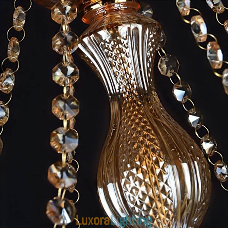 Designer Touch Decorative Large Crystal Chandelier Luxury European Pendant Light