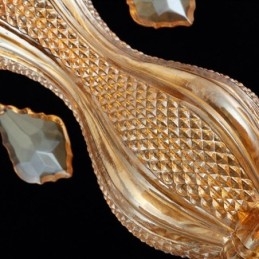 Designer Touch Decorative European Crystal Chandelier Elegant Amber Pendant Light