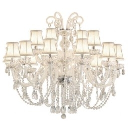 Designer Touch Decorative Large European Crystal Chandelier White Pendant Light