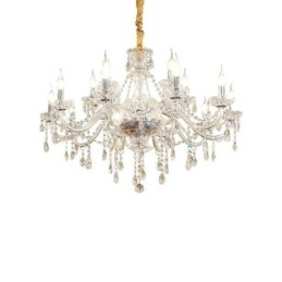 Designer Touch Decorative Modern Crystal Chandelier European Transparent Pendant Light