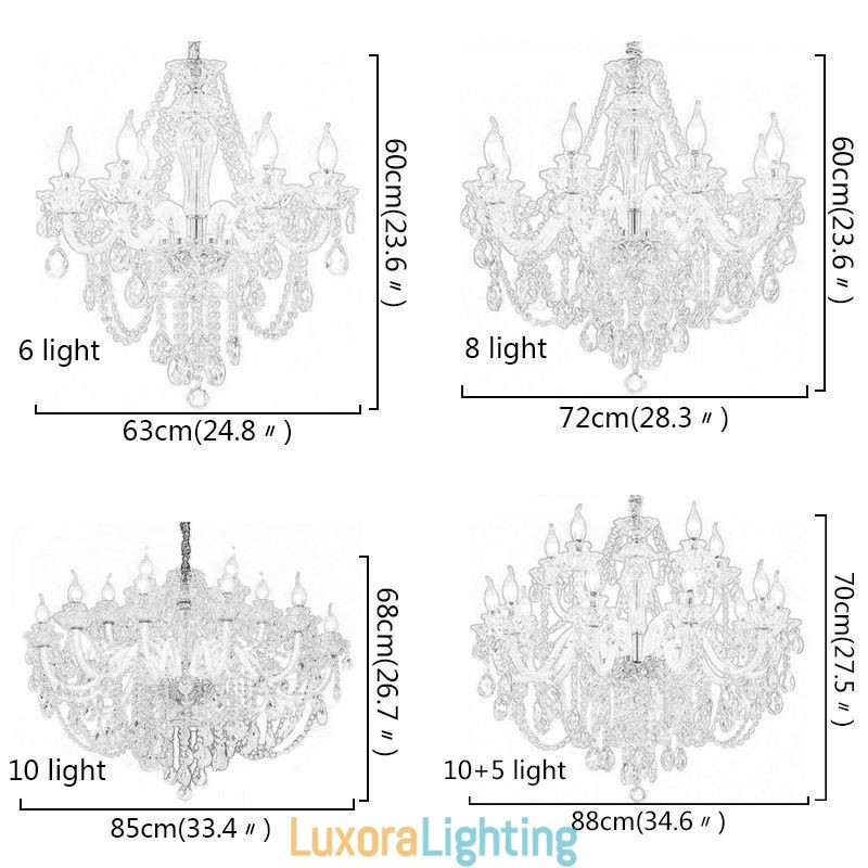 Designer Touch Decorative Luxury Crystal Chandelier European Elegant Pendant Light