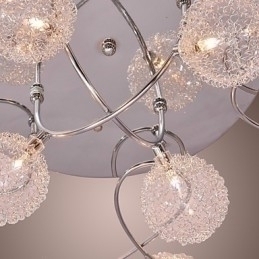 Designer Touch Decorative G4 Iron Flush Mount Light with Aluminum Shades