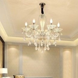 Designer Touch Decorative European Crystal Chandelier Elegant Pendant Light