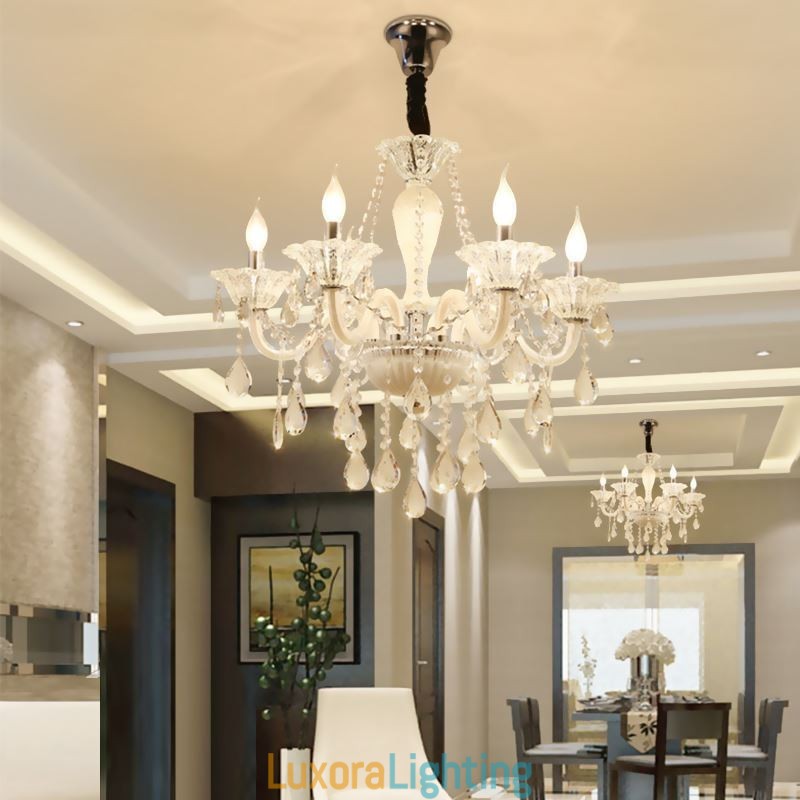 Designer Touch Decorative European Crystal Chandelier Elegant Pendant Light