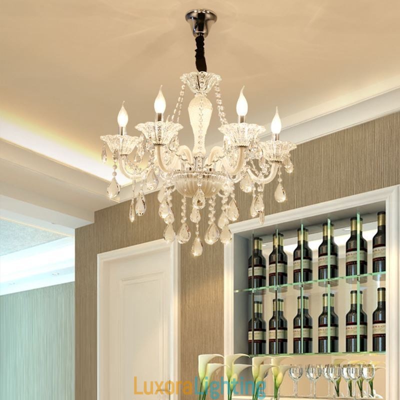 Designer Touch Decorative European Crystal Chandelier Elegant Pendant Light