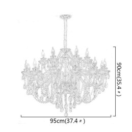 Designer Touch Decorative European Crystal Chandelier Luxury Cognac Pendant Light