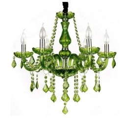 Designer Touch Decorative European Style Crystal Chandelier Unique Green Pendant Light