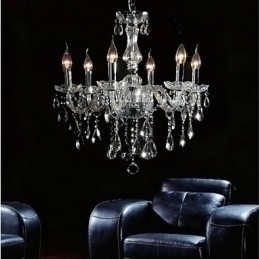 Designer Touch Decorative Elegant Crytal Chandelier with 6 Lights